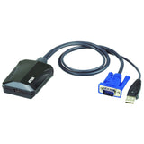 Aten Laptop USB KVM Console Crash Cart Adapter IT Kit CV211 - 45-Degree Angle
