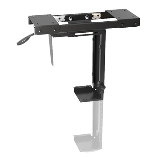 BRATECK Adjustable Under-Desk ATX Case Mount with Sliding track, Up to 10kg,360? Swivel