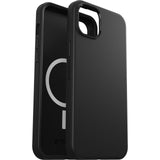 OtterBox Symmetry Series+ Antimicrobial MagSafe Case for iPhone 14 Plus - Sleek Black with Military-Grade Protection
