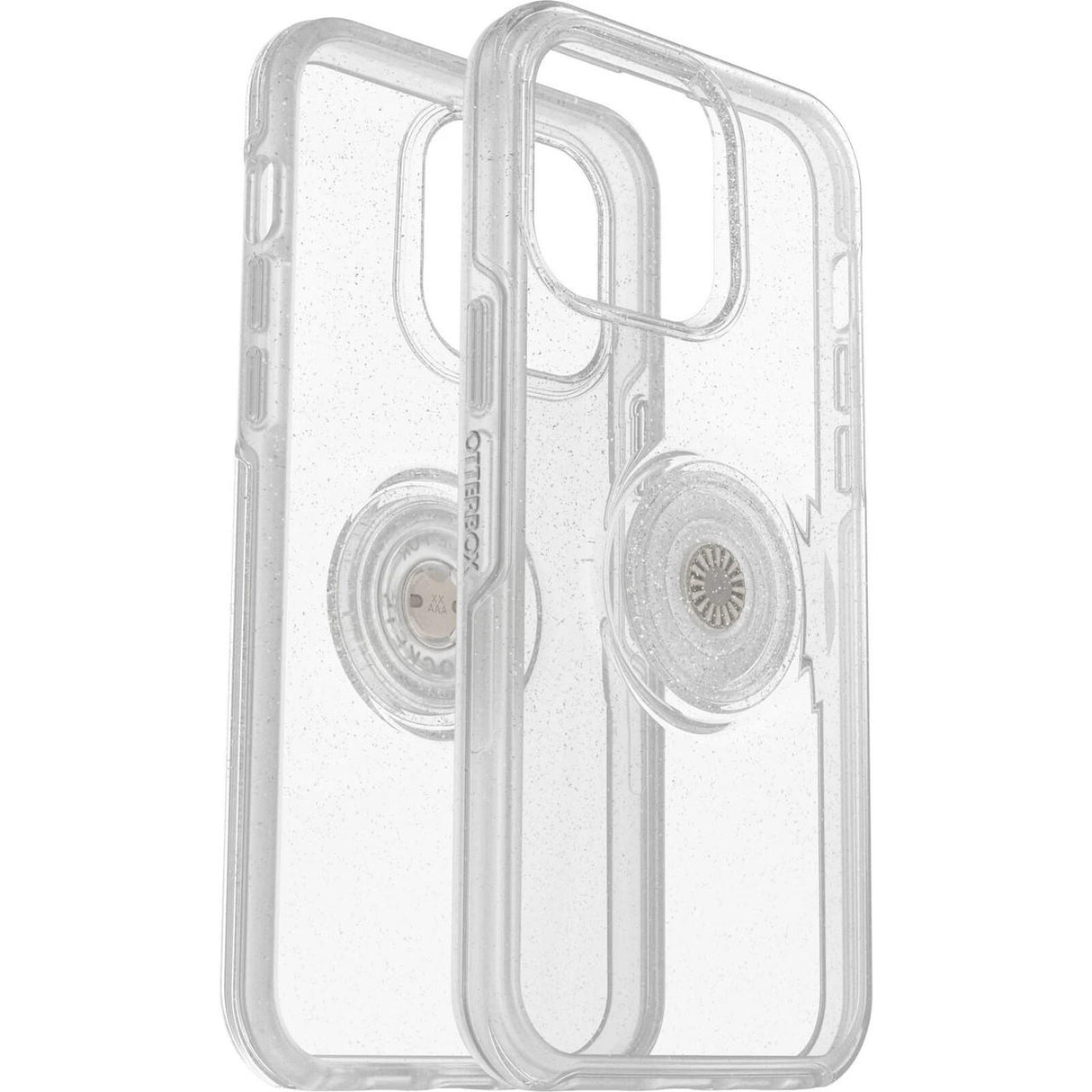 OtterBox Pop Symmetry Series Case for iPhone 14 Pro Max - Stardust Pop (Clear Glitter) with Integrated PopGrip and 3X Military Drop Protection