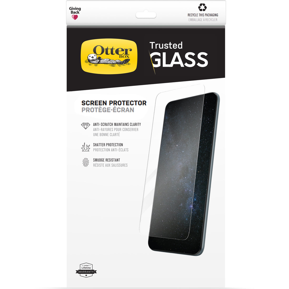 OtterBox Trusted Glass Screen Protector for iPhone 13 & 13 Pro - Clear, Anti-Scratch & Drop Protection