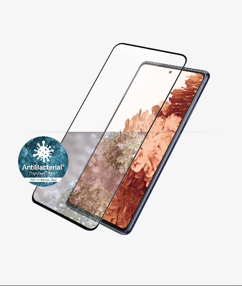PanzerGlass Full Frame Screen Protector - Case Compatible for Samsung Galaxy S21+ - Crystal Clear, Rounded Edges, Anti-Bacterial