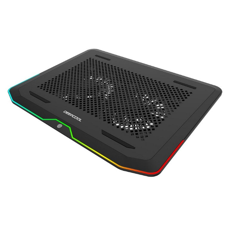 Deepcool N80 RGB Laptop Cooling Pad - 16.7 Million Color Options for Up to 17.3" Notebooks