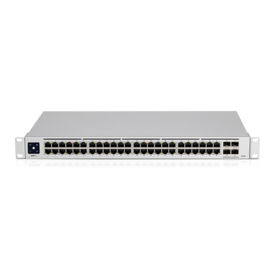 UBIQUITI UniFi 48 port Managed Gigabit Layer2 & Layer3 Switch - 48x Gigabit Ethernet Ports, 4x SFP+ Ports - Touch Display - GEN2