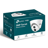 TP-LINK VIGI C400HP-2.8 3MP Turret Network Camera, 2.8mm Lens, Smart Detection, Smart IR, WDR, 3D NDR, Night Vision, H.265+, PoE/12V DC - Side View