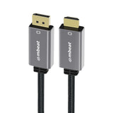 MBEAT High-Speed 1.8m DisplayPort to HDMI Cable - 4K@60Hz Ultra HD Connection with Gold Plated Ends and Durable Braided Design