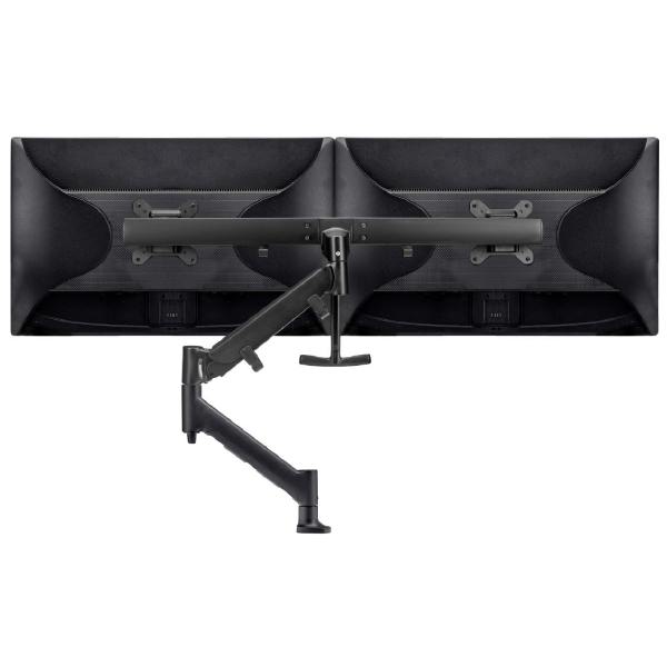Atdec AWM Single Arm - Dual Rail - up to 2x 27 wide screens - &lt;16kg - F Clamp - Black