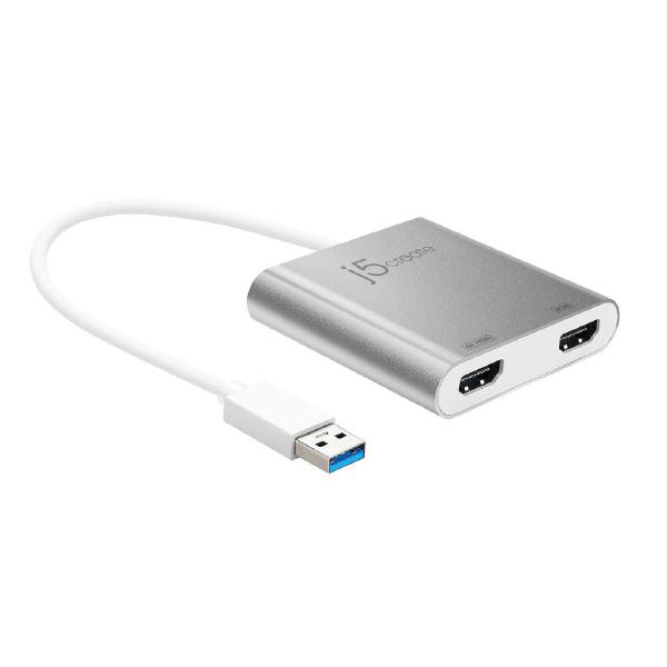 J5create JUA365 USB 3.0 to Dual HDMI 4K Multi-Monitor Expansion Adapter