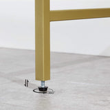 Console Table Metal Frame with 2 Shelves Adjustable Feet - Extra Image