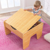 2-in-1 Activity Table with Board for kids 64 x 60 x 40 cm - Top-Down View