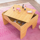 2-in-1 Activity Table with Board for kids 64 x 60 x 40 cm - Low Angle