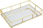 Tray Gold Mirror Decorative for Storage Jewelry and Makeup accessories