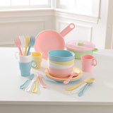 27pc Cookware Set - Pastel for kids - Side View