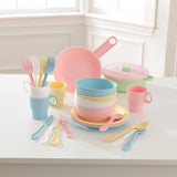 27pc Cookware Set - Pastel for kids - Front View