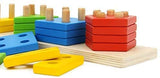 Wooden Educational Preschool Blocks Puzzle for 3 to 5 Year Old Kids Toys - 45-Degree Angle