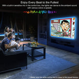 12M LED Strip Lights Rope Light for Bedroom and Home (5050 Lights Strip App with Remote Control) - Side View