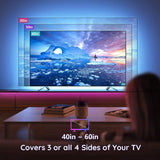 3M LED Strip Lights Rope Light for TV, Gaming and Computer (Lights Strip App with Remote Control) - Side View