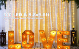 USB Powered 300 LED Curtain String Light with 8 Modes and Remote Control for Bedroom Party Wedding Decorations - Extra Image