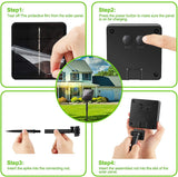 200 LED Solar-Powered Waterproof Fairy Lights with 8 Modes for Outdoor Home and Garden Decoration - Rear View