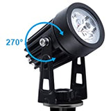 3 x LED Spotlights Powered Solar Garden Lights Outdoor Waterproof (Warm White) - Extra Image