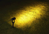 3 x LED Spotlights Powered Solar Garden Lights Outdoor Waterproof (Warm White) - Front View