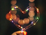 20m 200 LED Waterproof Solar String Lights with 8 Modes for Home and Garden Decor - Top-Down View