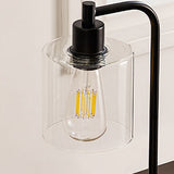 2x Pack Industrial Table Lamp with 2 USB Port for Bedside Nightstand Desk and Living Room Office (Bulb not Included) - Front View