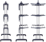 3 Tier Foldable Clothes Drying Rack for Laundry Dryer with Hanger Stand Rail Indoor