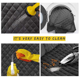 Waterproof Dog Seat Cover with View Mesh and Scratch Prevent Antislip for Trucks ,Cars and SUV - Rear View