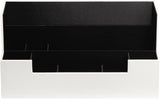 Modern Multi-Functional Desk Organizer Caddy (White) - Front View