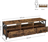 Modern Wooden TV Cabinet Holds TVs - 45-Degree Angle