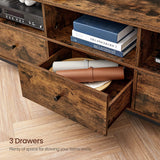Modern Wooden TV Cabinet Holds TVs - Close-Up Angle