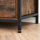 Modern Wooden TV Cabinet Holds TVs - Low Angle