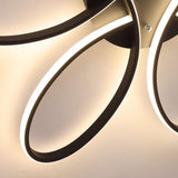 Modern LED Chandelier Light Fixture (90 cm) - Rear View