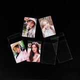 100 Packs Photocard Sleeves, 200Microns Kpop (Sealable) - Side View