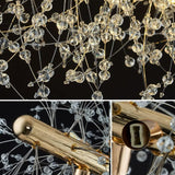 Modern Crystal Chandelier Firework, 12 Lights - 45-Degree Angle