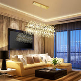 Modern Crystal Chandelier Firework, 12 Lights - Rear View