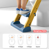 Potty Training Seat Step, Stool Ladder, Kids Boys Girls (Yellow) - 45-Degree Angle