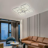 Modern LED Ceiling Light Dimmable with Remote Control - Side View