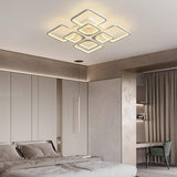 Modern LED Ceiling Light Dimmable with Remote Control - Top-Down View