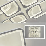 Modern LED Ceiling Light Dimmable with Remote Control - Low Angle
