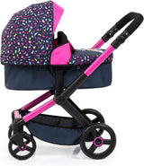 Combi Doll Pram , Bag ,Black ,Pink ,Fairy - Front View