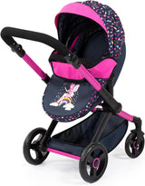 Combi Doll Pram , Bag ,Black ,Pink ,Fairy - Side View