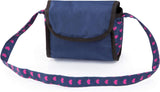 Baby Doll City Star Pram in Polka Dots, Blue and Pink - Rear View