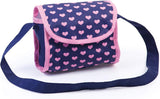 Trendy Dolls Pram, Foldable with Height-Adjustable Handle, Blue and Pink - Side View
