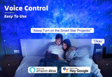 Star Projector Galaxy Light Bedroom connected with Alexa and Google Home - Side View