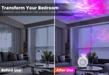 Star Projector Galaxy Light Bedroom connected with Alexa and Google Home - Rear View