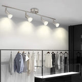 Modern 4 Light Track Lighting Kit LED (Chrome) - Front View