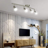 Modern 4 Light Track Lighting Kit LED (Chrome) - Side View