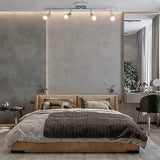 Modern 4 Light Track Lighting Kit LED (Chrome) - Top-Down View